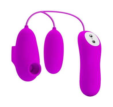 PRETTY LOVE - SUCTION & VIBRO-BULLETS, 12 vibration functions 12 sucking functions